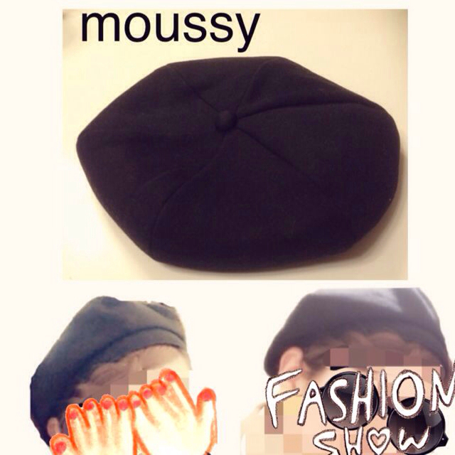 moussy(マウジー)のmoussy♡ベレー帽 レディースの帽子(ハンチング/ベレー帽)の商品写真