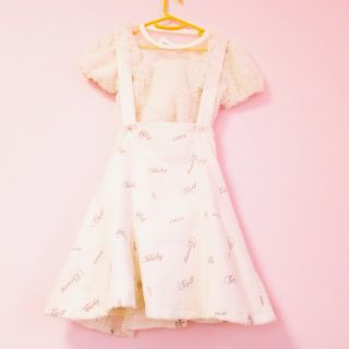 リズリサ(LIZ LISA)のLIZLISA*新品*ロゴジャンパースカート(ミニスカート)