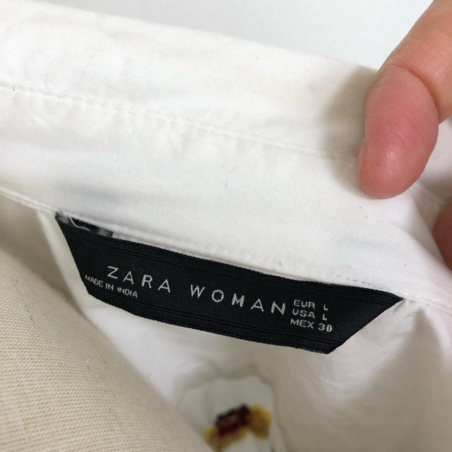 ZARA(ザラ)の刺繍ロングシャツ レディースのトップス(シャツ/ブラウス(長袖/七分))の商品写真