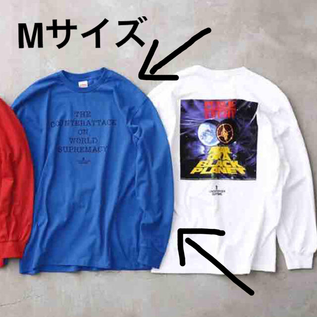 良デザイン！supreme undercover L/S tee 青  M