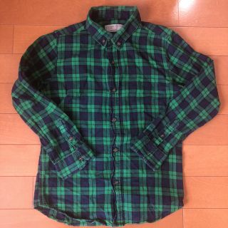 ザラキッズ(ZARA KIDS)のrubi様専用 ZARAkids チェックシャツ グリーン×ブラック 120㎝(ブラウス)