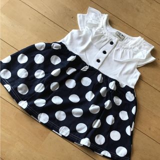 新品 清楚で可愛い女の子 ワンピース チュニック 65.70.75サイズ(ワンピース)