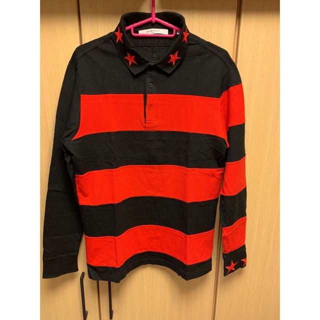 正規 Givenchy ジバンシィ ボーダー ポロシャツ-