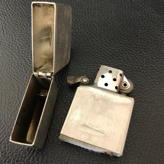 ZIPPO(ジッポー)のZIPPO ジッポー ビンテージレプリカ 04年製 無垢 無地  メンズのファッション小物(タバコグッズ)の商品写真