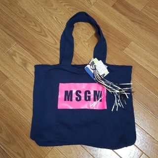 エムエスジイエム(MSGM)の新品☆正規品☆MSGM☆トートバッグ☆ネイビー(トートバッグ)