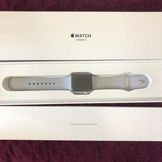 アップルウォッチ(Apple Watch)のApple Watch series3 シルバー 32mm(腕時計(デジタル))