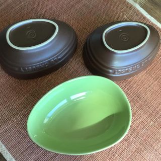 ルクルーゼ(LE CREUSET)のルクルーゼのアボカドディッシュ3枚セット(食器)