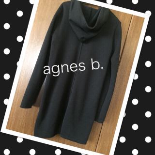 agnes b.♡お洒落なウール100%ロングパーカー