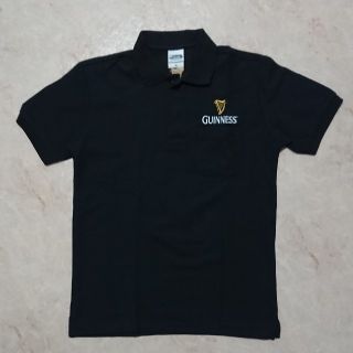 GUINNESS ポロシャツ 半袖 黒 Mサイズ(メンズサイズ)(ポロシャツ)