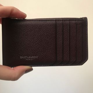 サンローラン(Saint Laurent)の本日のみ値下げ SAINT LAURENT カードケース コインケース パープル(財布)