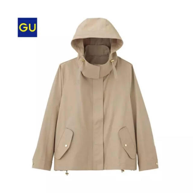 GU(ジーユー)の美品！gu マウンテンパーカー ベージュ Sサイズ レディースのジャケット/アウター(スプリングコート)の商品写真