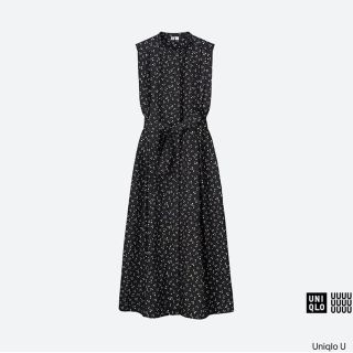 ユニクロ(UNIQLO)の【新品 タグ付き】UNIQLO ドットワンピース(ロングワンピース/マキシワンピース)