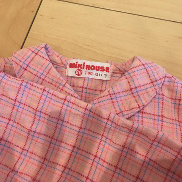 mikihouse(ミキハウス)のミキハウス 長袖シャツ キッズ/ベビー/マタニティのベビー服(~85cm)(シャツ/カットソー)の商品写真