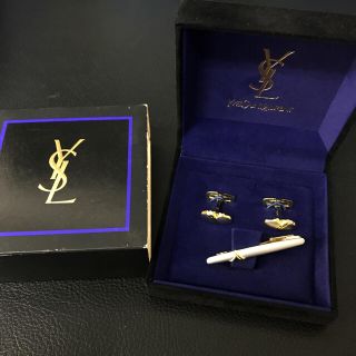 Saint Laurent - YSL イヴ・サンローラン カフスボタン ネクタイピン