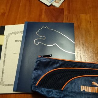 プーマ(PUMA)のPUMAペンケース&ノート（ノート一冊付き）(ノート/メモ帳/ふせん)