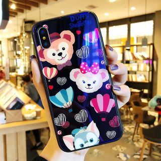 ダッフィー(ダッフィー)のダッフィー＆シェリーメイ❤︎ 鏡面 iPhoneケース(iPhoneケース)