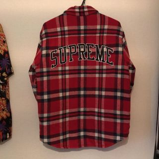 シュプリーム(Supreme)のsupreme 17aw キルティングシャツ(シャツ)