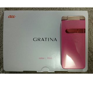 エーユー(au)の超美品★au 京セラ GRATINA KYY06SPA PINK(携帯電話本体)