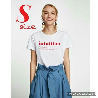 ザラ(ZARA)のzara Tシャツ テキスト テキスト入り Tシャツ H&M ビームス   ロゴ(Tシャツ(半袖/袖なし))