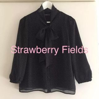 ストロベリーフィールズ(STRAWBERRY-FIELDS)のストロベリーフィールズ♡ドット柄ブラウス(シャツ/ブラウス(長袖/七分))