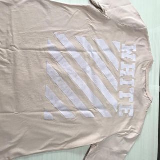 オフホワイト(OFF-WHITE)のオフホワイト ロンTシャツ Lサイズ (Tシャツ/カットソー(七分/長袖))