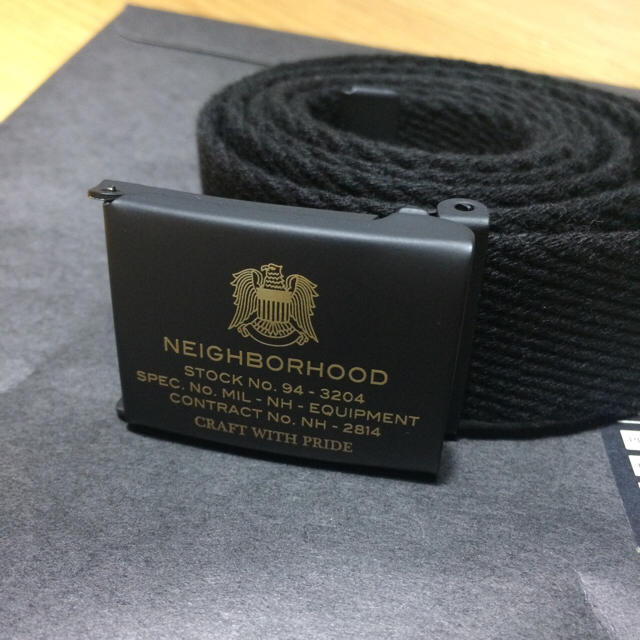 NEIGHBORHOOD(ネイバーフッド)の新品 14AW NEIGHBORHOOD GI/MA-BELT 黒 メンズのファッション小物(ベルト)の商品写真