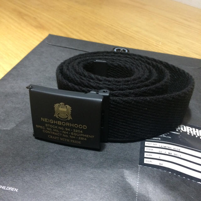 NEIGHBORHOOD(ネイバーフッド)の新品 14AW NEIGHBORHOOD GI/MA-BELT 黒 メンズのファッション小物(ベルト)の商品写真