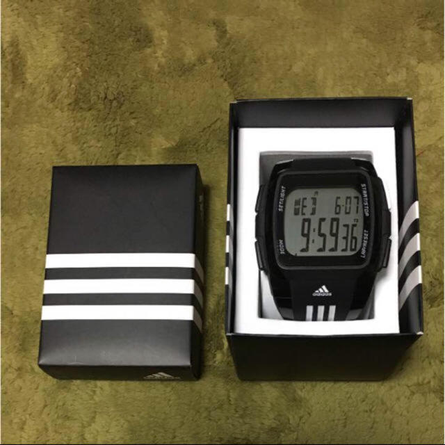 【本物新品保証】 adidas - THigashifc様専用 ️アディダス時計 パフォーマンスデュラモ ブラック 腕時計(デジタル