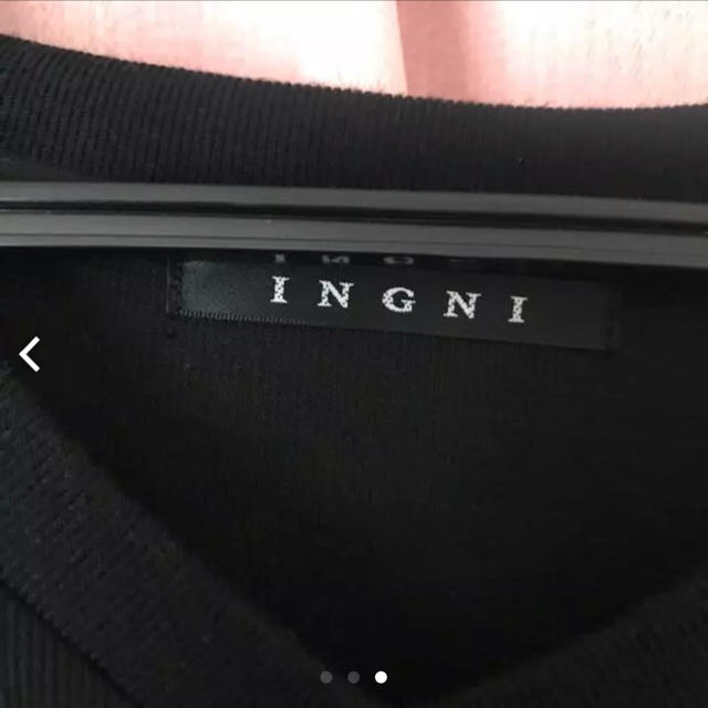 INGNI(イング)の【新品未使用】INGNI ノースリーブニット 黒 レディースのトップス(ニット/セーター)の商品写真