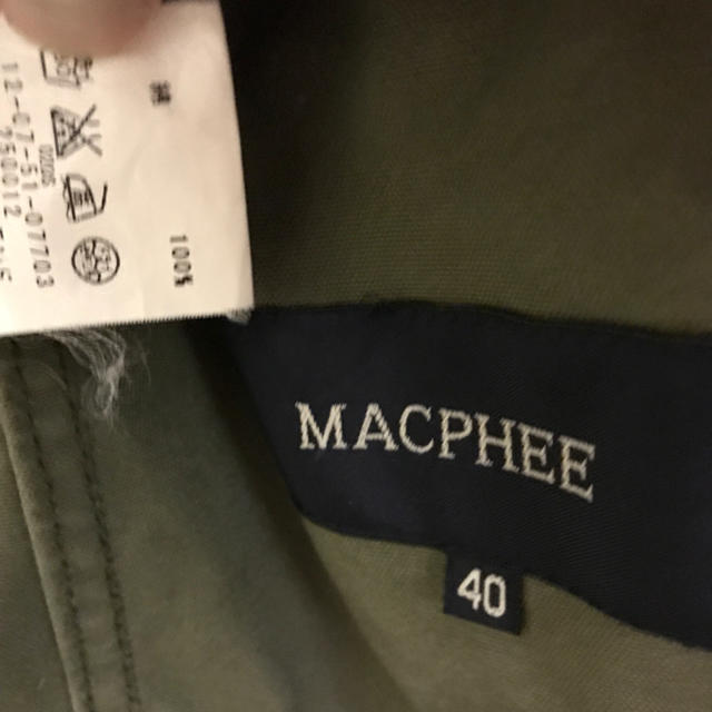 MACPHEE(マカフィー)のマカフィー  カーキー綿ジャケット レディースのジャケット/アウター(ミリタリージャケット)の商品写真