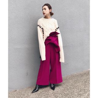 アメリヴィンテージ(Ameri VINTAGE)の最終値下げ❗️AMERI LACE UP CABLE KNIT(ニット/セーター)