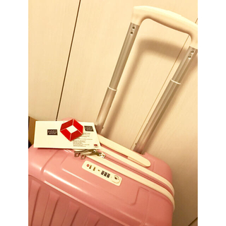 キャリーケース/機内持ち込みピンクかわいい小型超軽量40l大容量キャリーバッグ(スーツケース/キャリーバッグ)