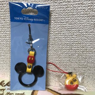 ディズニー(Disney)のディズニー ミッキー プーさん ストラップセット 新品未使用 ディズニーリゾート(ストラップ)