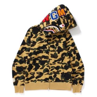 アベイシングエイプ(A BATHING APE)のA BATHING APE 1ST CAMO SHARK FULL ZIP 新品(パーカー)