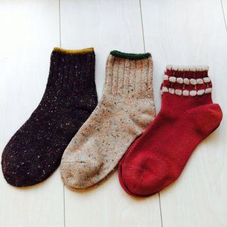 クツシタヤ(靴下屋)の靴下3点セット(ソックス)