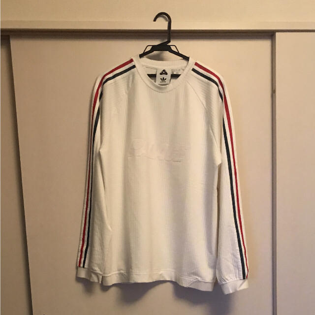 palace × adidas ライン入りカットソー 白 Mサイズ