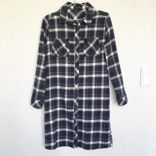 シマムラ(しまむら)の《3回着用☆美品》 ロングチェックシャツ(シャツ/ブラウス(長袖/七分))