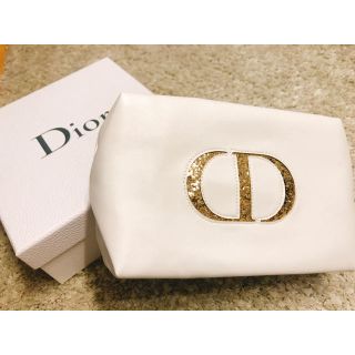 ディオール(Dior)の【Dior】白ポーチ 新品未使用(ポーチ)