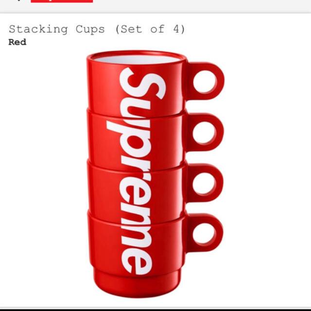 Supreme(シュプリーム)のsupreme 18ss 立ち上げ Stacking Cups  インテリア/住まい/日用品のキッチン/食器(グラス/カップ)の商品写真