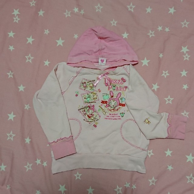 mezzo piano(メゾピアノ)のメゾピアノ トレーナー パーカー キッズ/ベビー/マタニティのキッズ服女の子用(90cm~)(ジャケット/上着)の商品写真