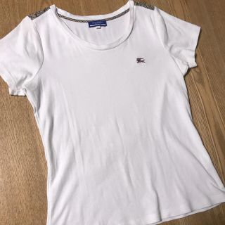 バーバリーブルーレーベル(BURBERRY BLUE LABEL)のバーバリーのホワイトＴシャツ(Tシャツ(半袖/袖なし))