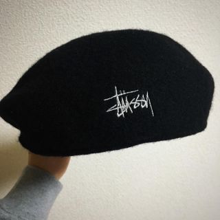 ステューシー(STUSSY)のstussy ハンチング stussywomen 黒(ハンチング/ベレー帽)