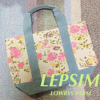 レプシィムローリーズファーム(LEPSIM LOWRYS FARM)の値下げ★LEPSIM 花柄デニムトート(トートバッグ)