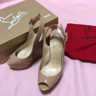 クリスチャンルブタン(Christian Louboutin)のクリスチャンルブタン パテント ウェッジソール サンダル 35(サンダル)