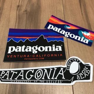 パタゴニア(patagonia)の♧パタゴニア patagonia ステッカー 3枚(登山用品)