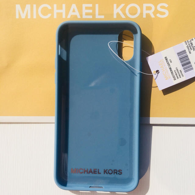 Michael Kors(マイケルコース)のrb様専用♪★マイケルコース【正規品新品】iPhoneX 対応 スカイブルー スマホ/家電/カメラのスマホアクセサリー(iPhoneケース)の商品写真