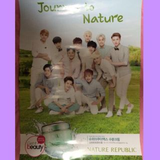 ネイチャーリパブリック(NATURE REPUBLIC)のEXOポスター(アイドルグッズ)