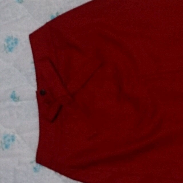 Perle Peche(ペルルペッシュ)の【特別冬前値下】秋冬物  赤色スカート レディースのスカート(ひざ丈スカート)の商品写真