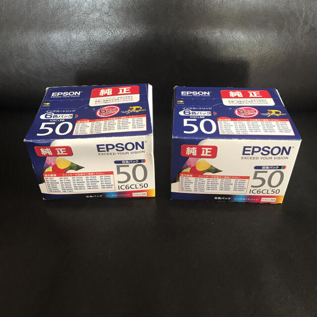 EPSON(エプソン)のEPSON インクカートリッジ 6色パック [ IC6CL50 ] スマホ/家電/カメラのPC/タブレット(PC周辺機器)の商品写真