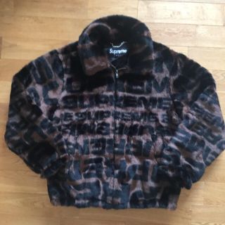 シュプリーム(Supreme)のSupreme Faux Fur Repeater Bomber 茶M(ブルゾン)